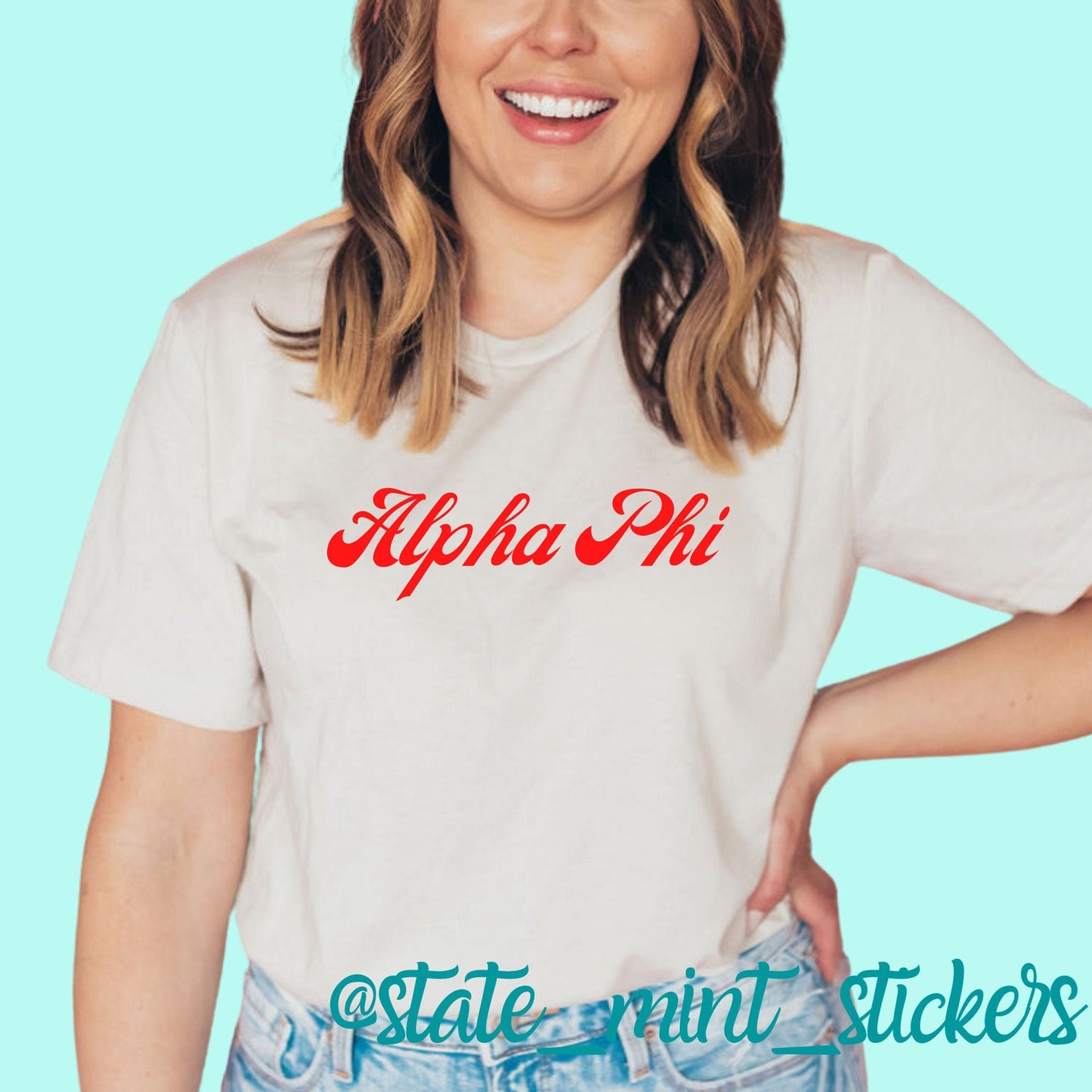 Alpha Phi Sorority | Bella+Canvas Short Sleeve Tee