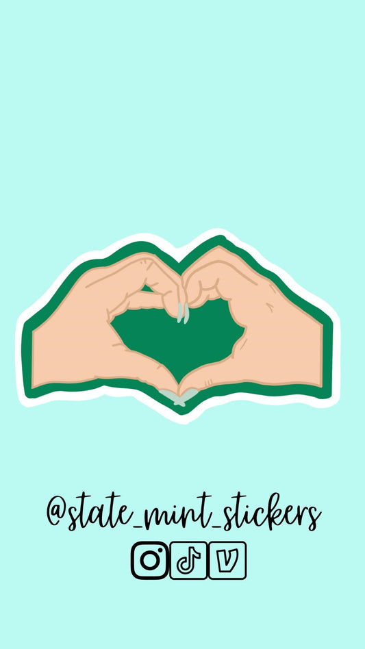 Alpha Epsilon Phi Sticker AEPhi Hand Sign Sorority Sticker / Decal  | 4" tall