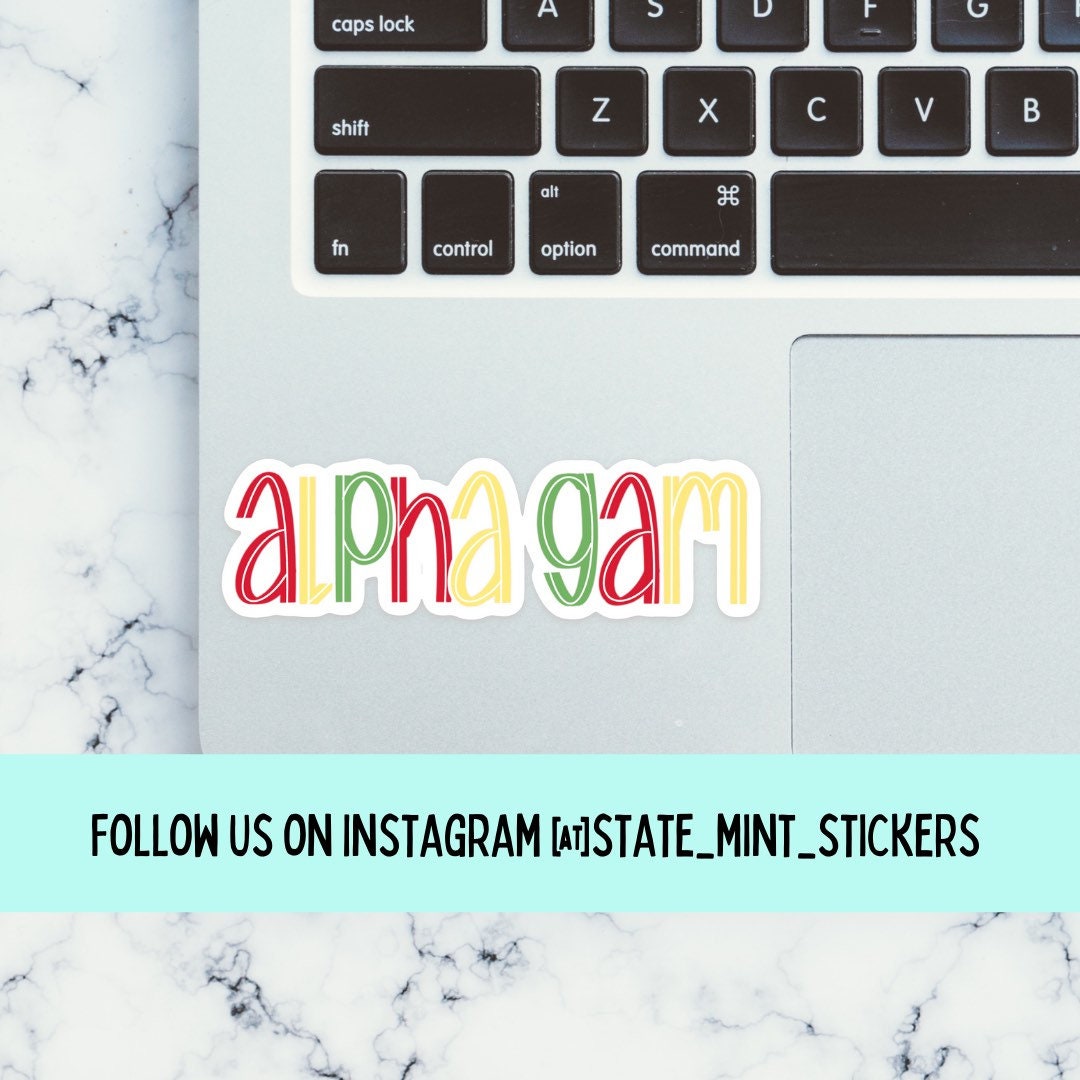 Alpha Gamma Delta Sorority Sticker