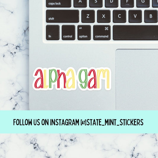 Alpha Gamma Delta Sorority Sticker