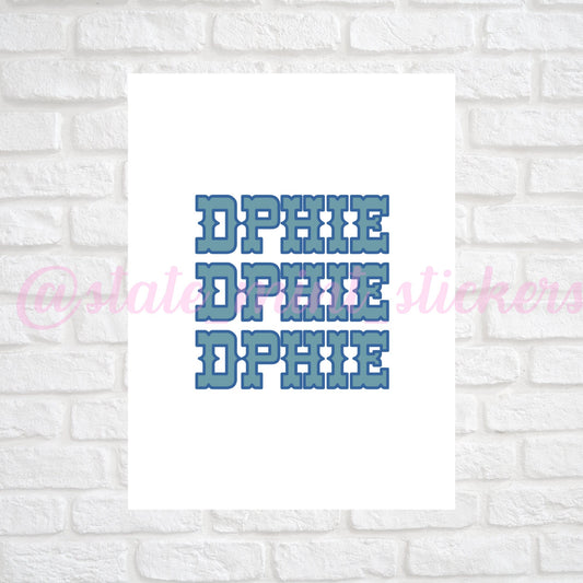 Delta Phi Epsilon DPHIE Sorority Gallery Wall Art | Cowboy Cowgirl Western Bid Day Theme | DIGITAL DOWNLOAD | Download and print at home
