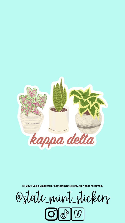 Kappa Delta Sticker | Kappa Delta Sorority, Sorority Sticker, Laptop Sticker, Bid Day, Big Little, Custom Sticker