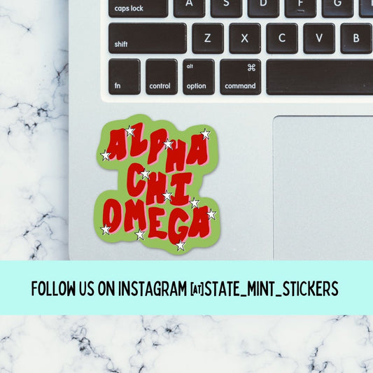 Alpha Chi Omega Sticker / Decal | 3” | Sorority Sticker | Alpha Chi Omega Sorority | AXO Sticker