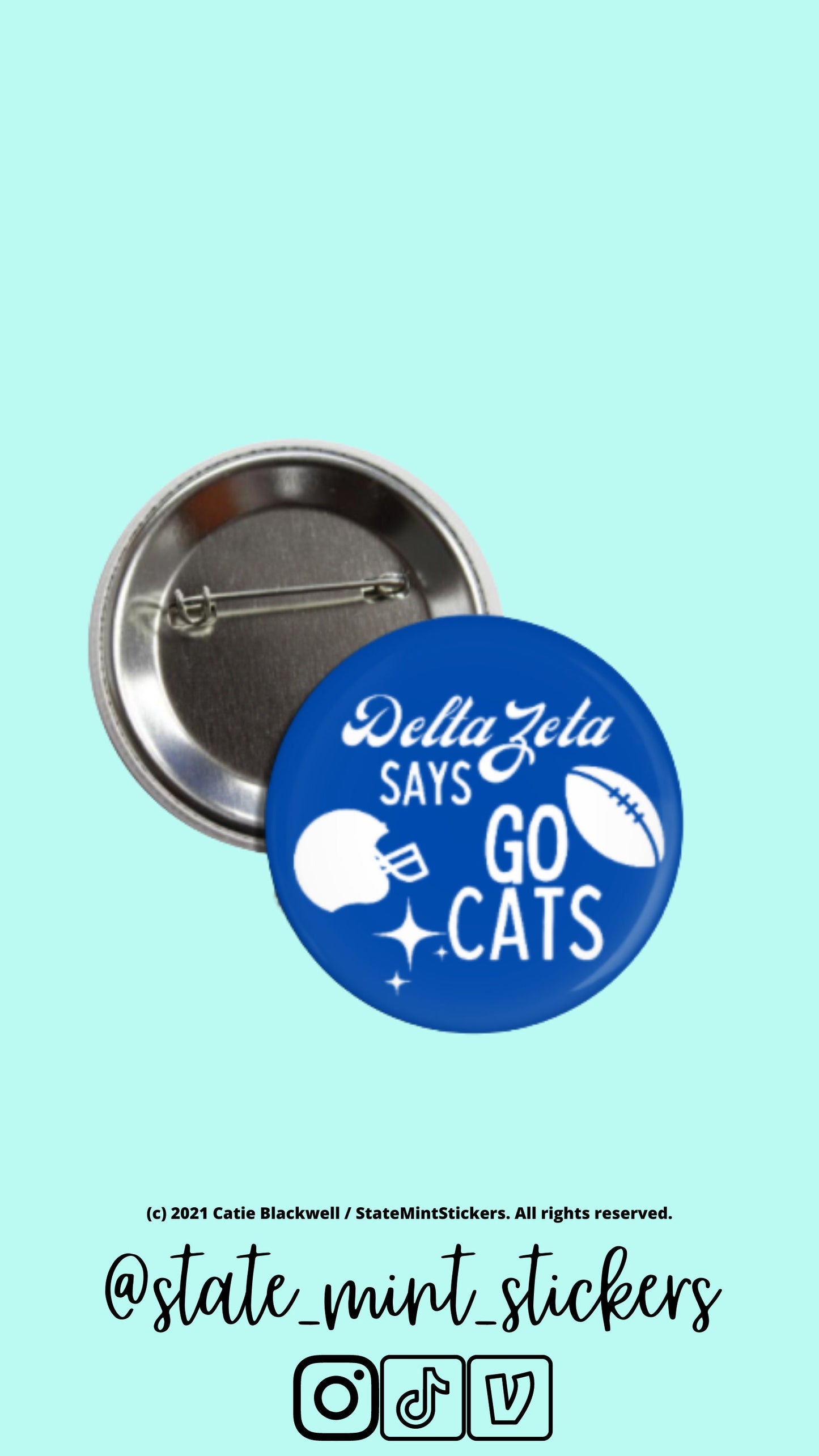 Sorority Gameday Buttons | Football Game Buttons | Sorority Buttons | Gameday Pins | Sorority Pins | Custom Sorority Buttons | Custom Pins