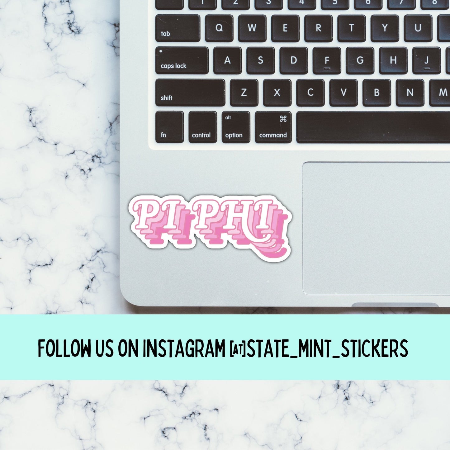 Pi Beta Phi Sticker “Pi Phi" Sorority Pink Layers |  Car, Laptop, Mug, Cup, Cooler, Planner | big little, bid day