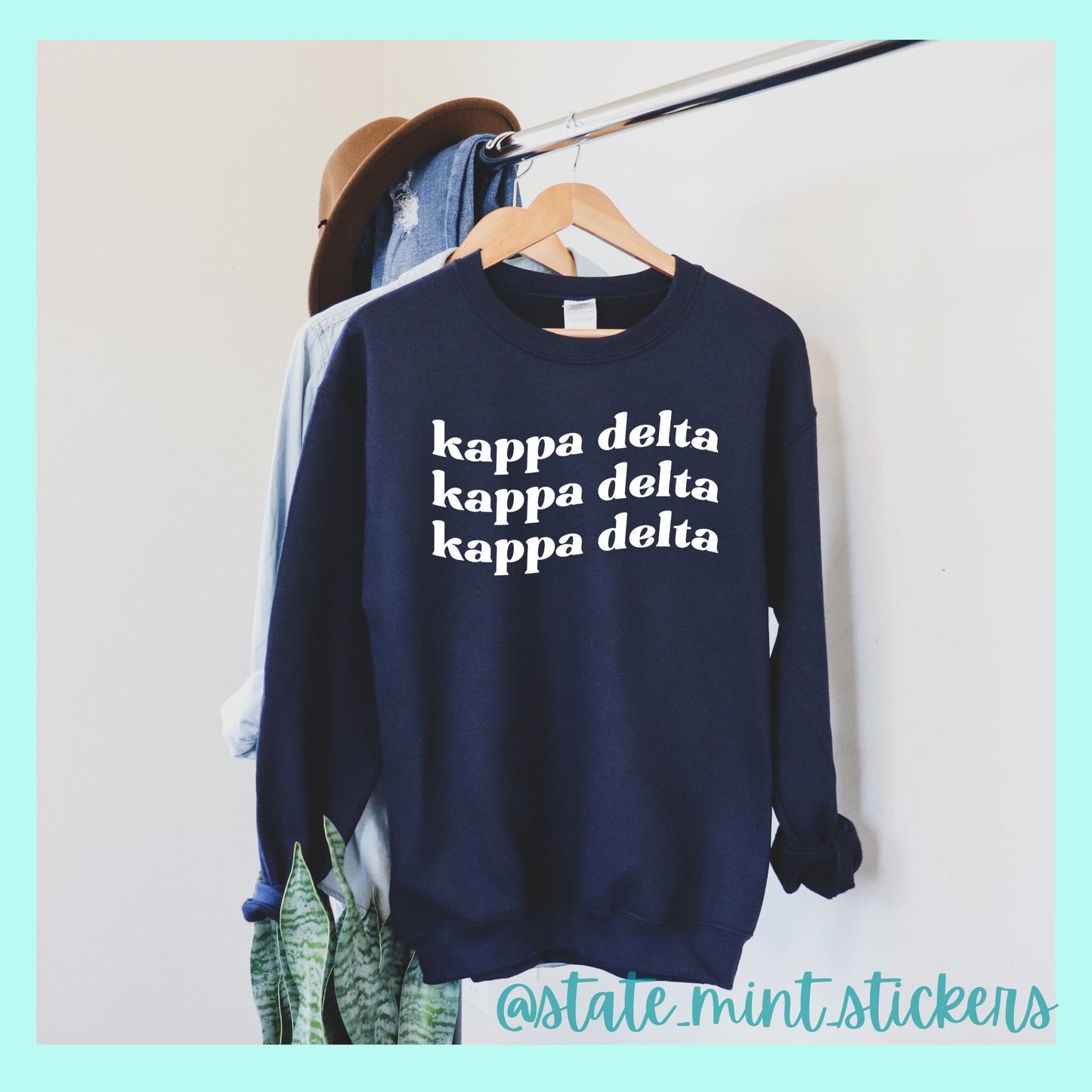 Kappa Delta Sweatshirt | Kappa Delta Sorority | Glidan Unisex Crewneck Sweatshirt | Greek Letters