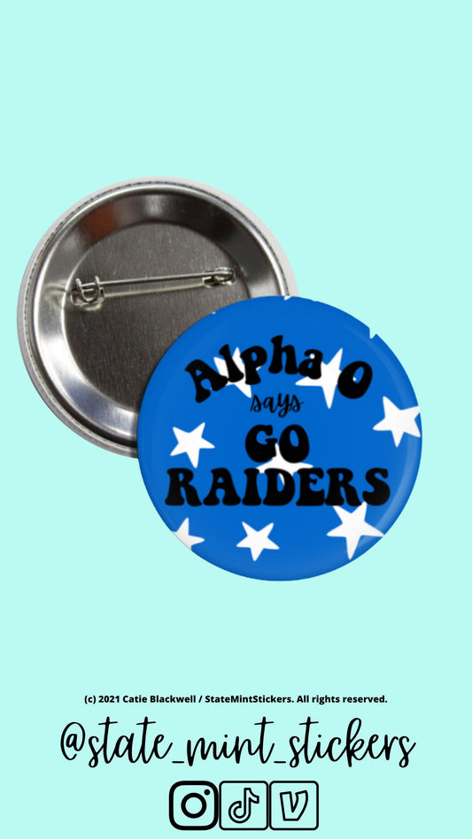 Alpha Omicron Pi Button | Sorority Gameday Football Pin Buttons