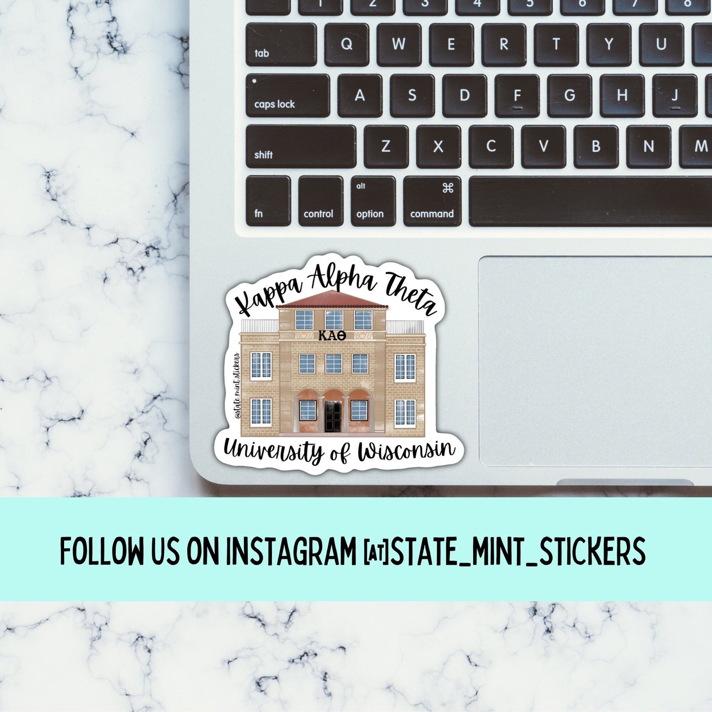 Kappa Alpha Theta Wisconsin Sorority House Stickers