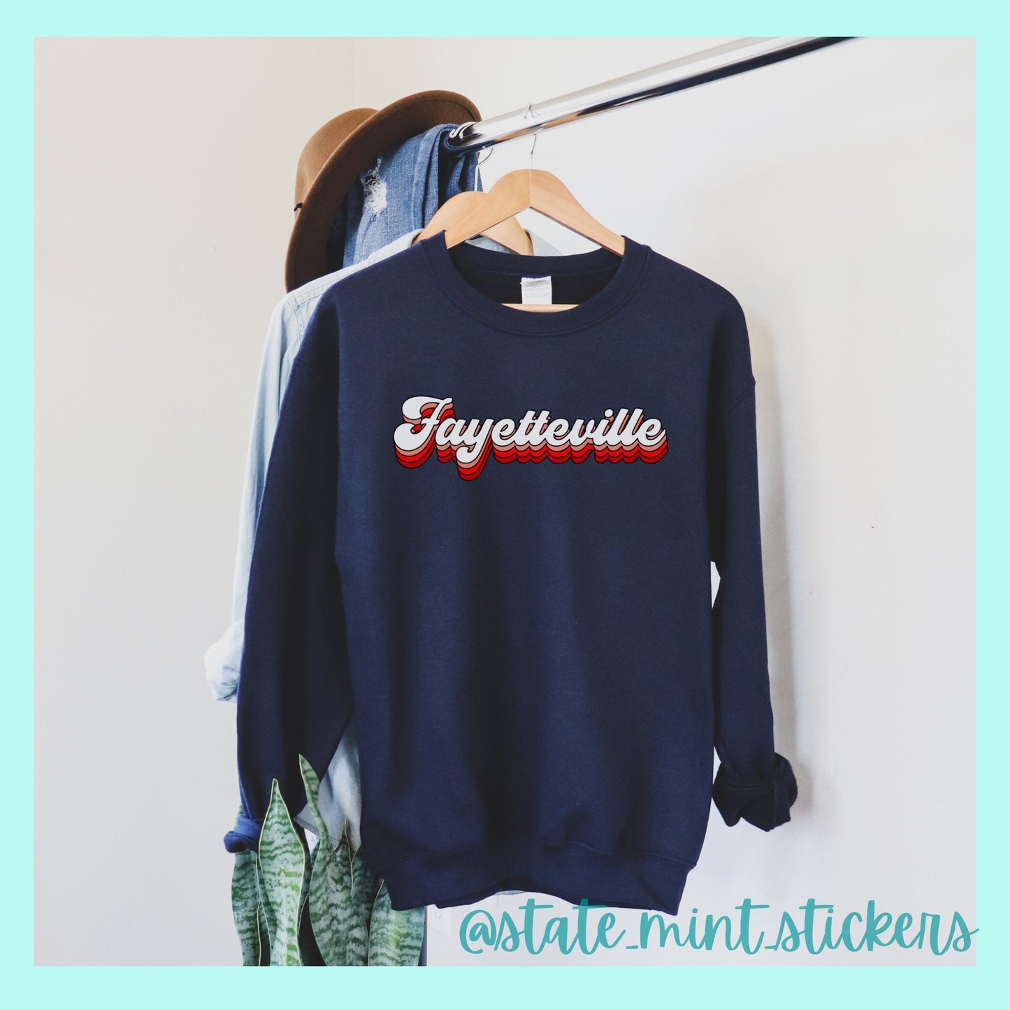 Fayetteville Arkansas | Custom University Gildan Unisex Sweatshirt