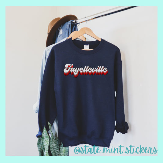 Fayetteville Arkansas | Custom University Gildan Unisex Sweatshirt
