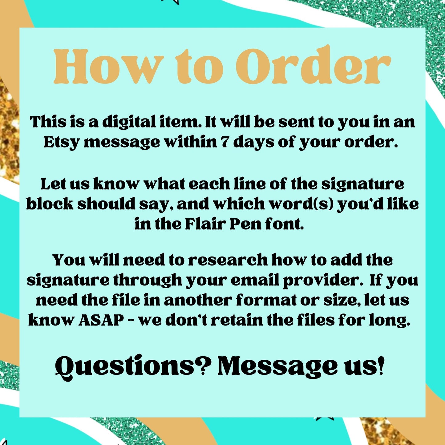 Custom Flair Pen Email Signature for Teachers | Elementary, Middle, Junior, High School, Teacher Gift, Digital Signature, Flair Pen