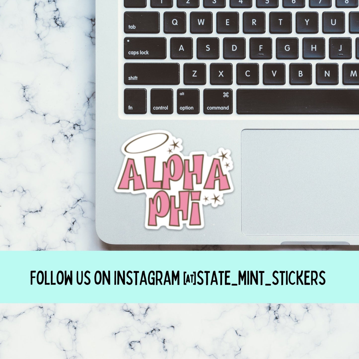Alpha Phi Sticker | Sorority Sticker | 3.5" Wide | Official Licensed Product  / Decal |  for Car, Laptop, Mug, Cup, Cooler, Planner