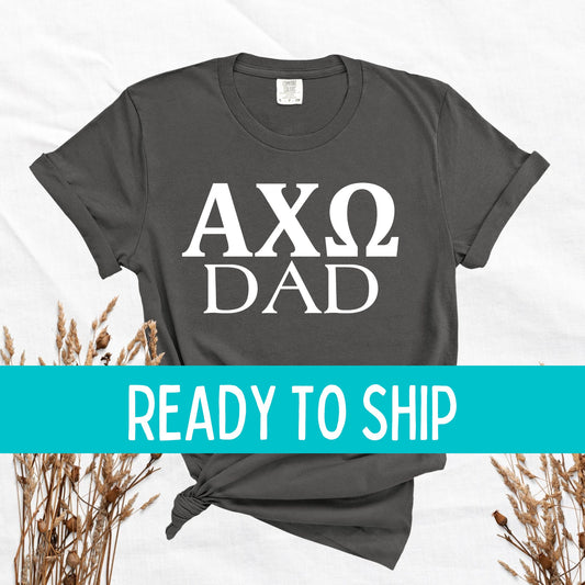 READY to SHIP | 2XL Pepper Alpha Chi Omega Shirt | AXO Dad | Comfort Colors Short Sleeve Tee | Sorority Dad, Father's Day Gift
